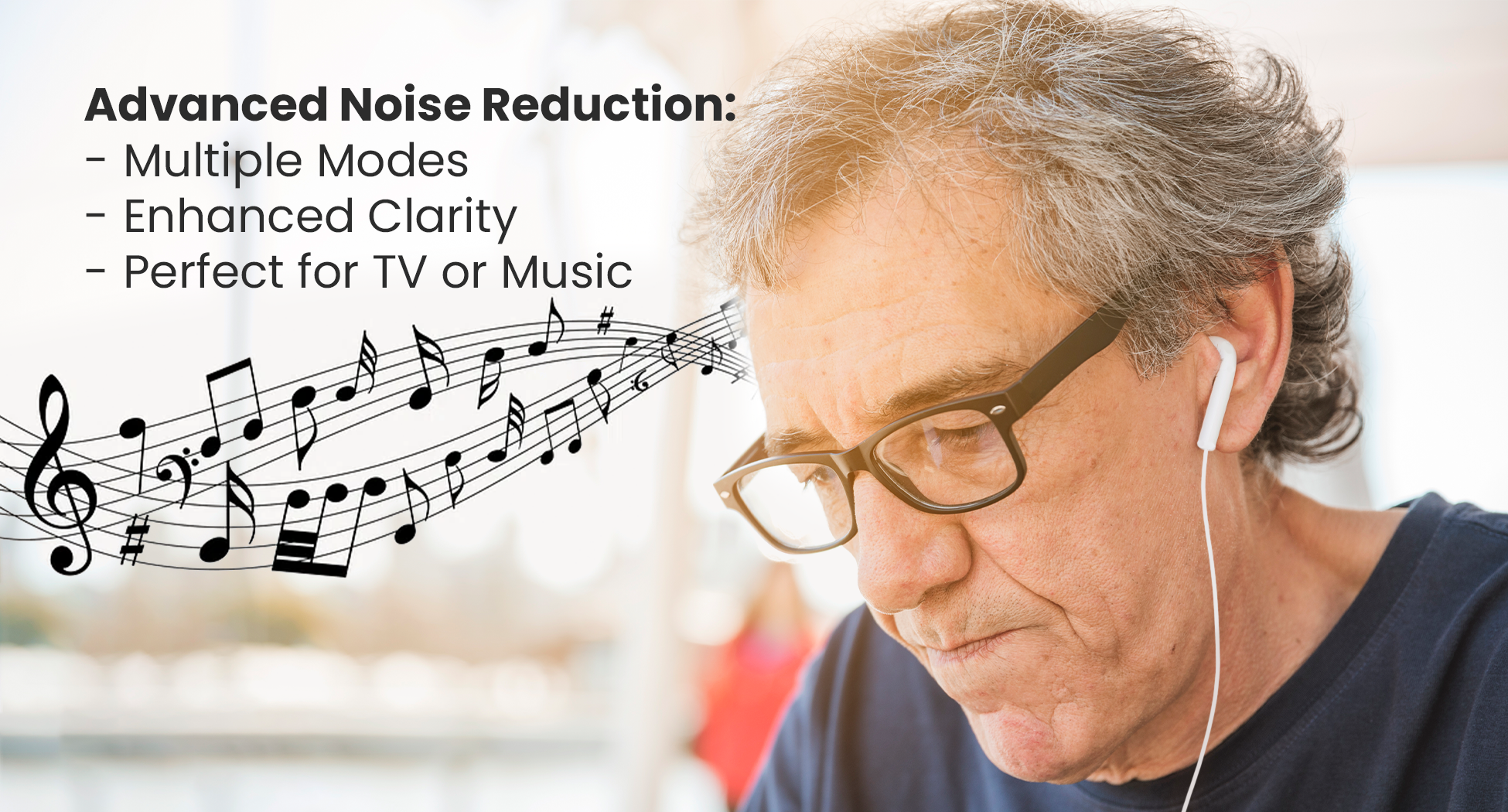 Senior-friendly Mimitakara P2 hearing aids with easy volume control and comfortable fit